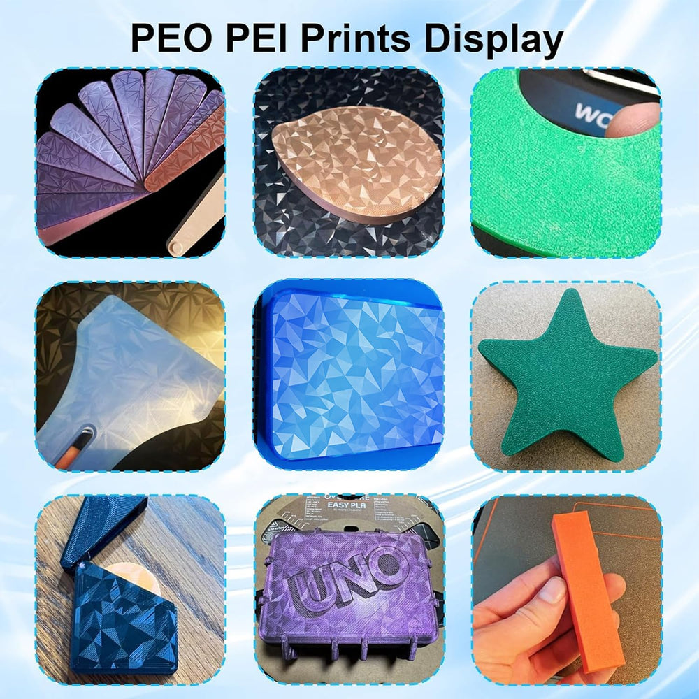 适用于 Bambu Lab A1 Mini 的钻石 PEO 纹理 PEI 构建板,适用于 Bambu A1 Mini 的 PEO PEI 纹理弹簧钢板柔性 PEO PEI 板材 184x184mm