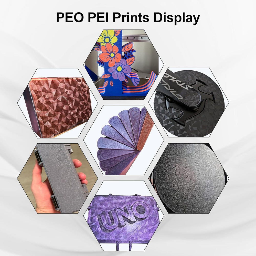 适用于 Creality K1/K1 SE/K1C 235x235mm 的 PEO PEI 磁性构建板,适用于 Ender 3 S1/Ender 3 S1 Pro/Ender 5 S1/Ender 3 V3 SE/KE/Ender 3 V2/Neo 的钻石 PEO 纹理 PEI 弹簧钢底板