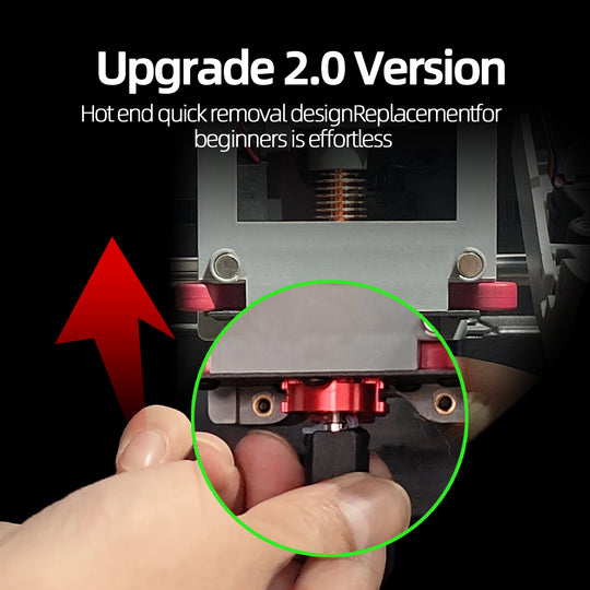 IdeaFormer升级版快拆式热端挤出机套件，带可拆卸喷嘴，适用于Flashforge AD5M/AD5M Pro