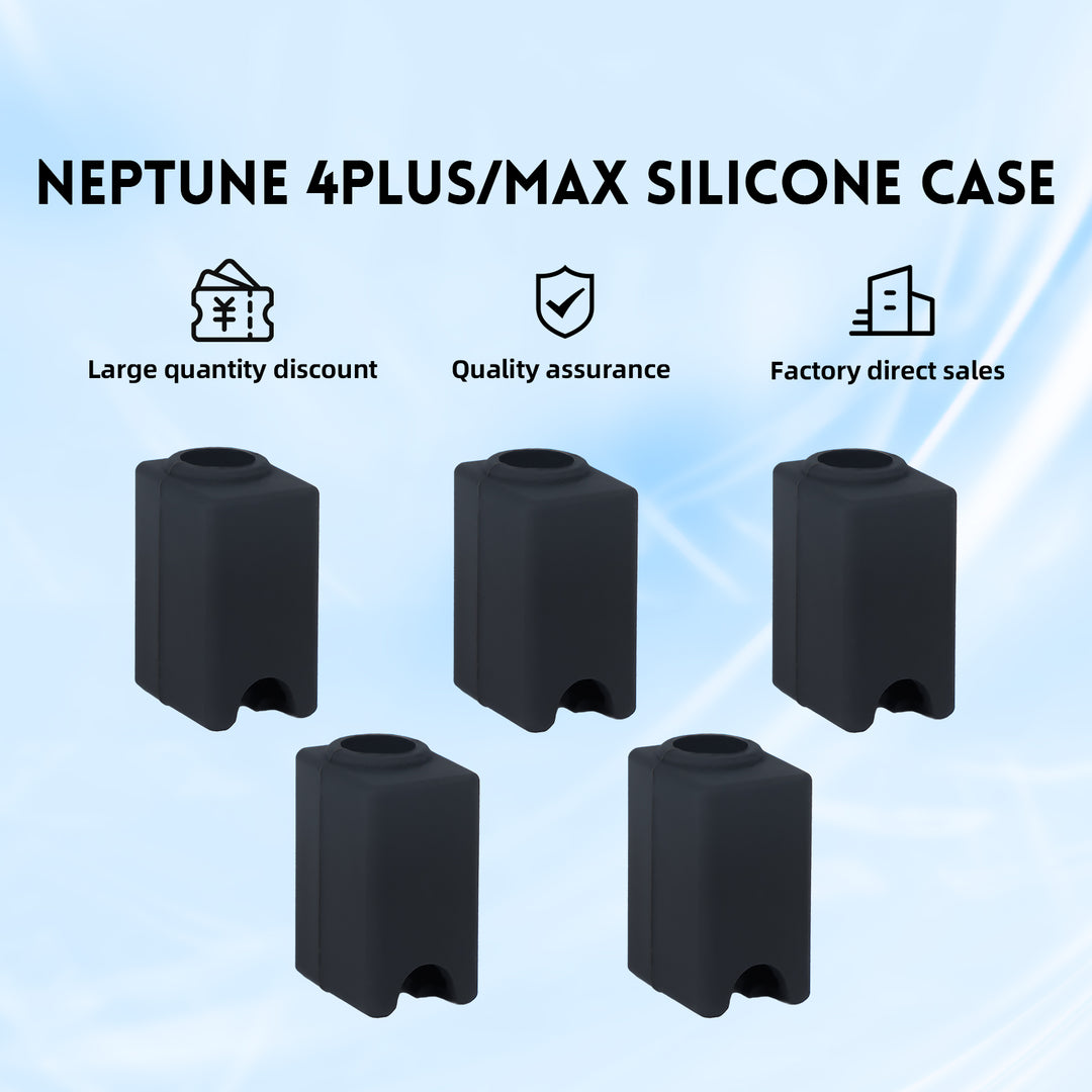 5 件 3D 打印机打印头喷嘴硅胶保护套，适用于 Elegoo Neptune 4 plus/max