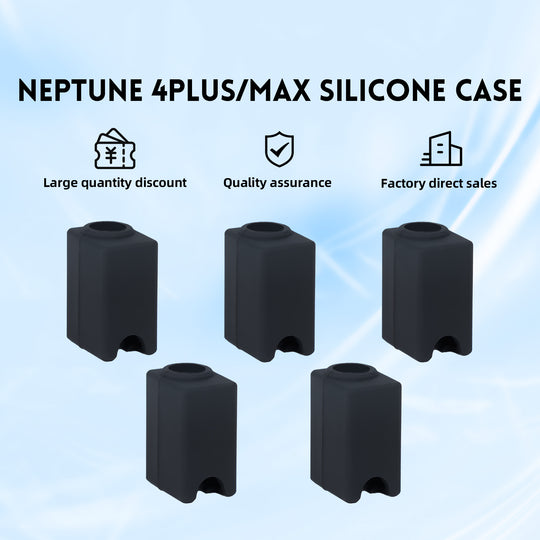 5 件 3D 打印机打印头喷嘴硅胶保护套，适用于 Elegoo Neptune 4 plus/max