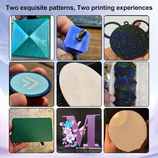 IdeaFormer Rainbow Starry PEY+Textured PEI Spring Steel Build Plate, 235×235mm for Creality K1/K1 SE/K1C/Ender 3 S1/Ender 3 S1 Pro/Ender 5 S1/Ender 3 V3 SE/KE/Ender 3 V2/Neo