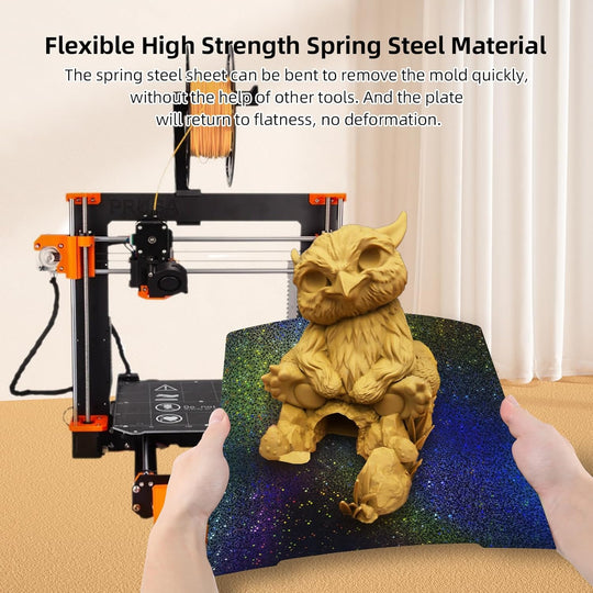 适用于 Prusa Core One MK4 MK3 MK3S MK52 的 PEY PEI 板材，适用于 Prusa I3 MK2 2.5S MK52 MK3S MK3S+ MK4 Core One 3D 打印机的柔性光滑彩虹星空 PEY+纹理 PEI 构建板