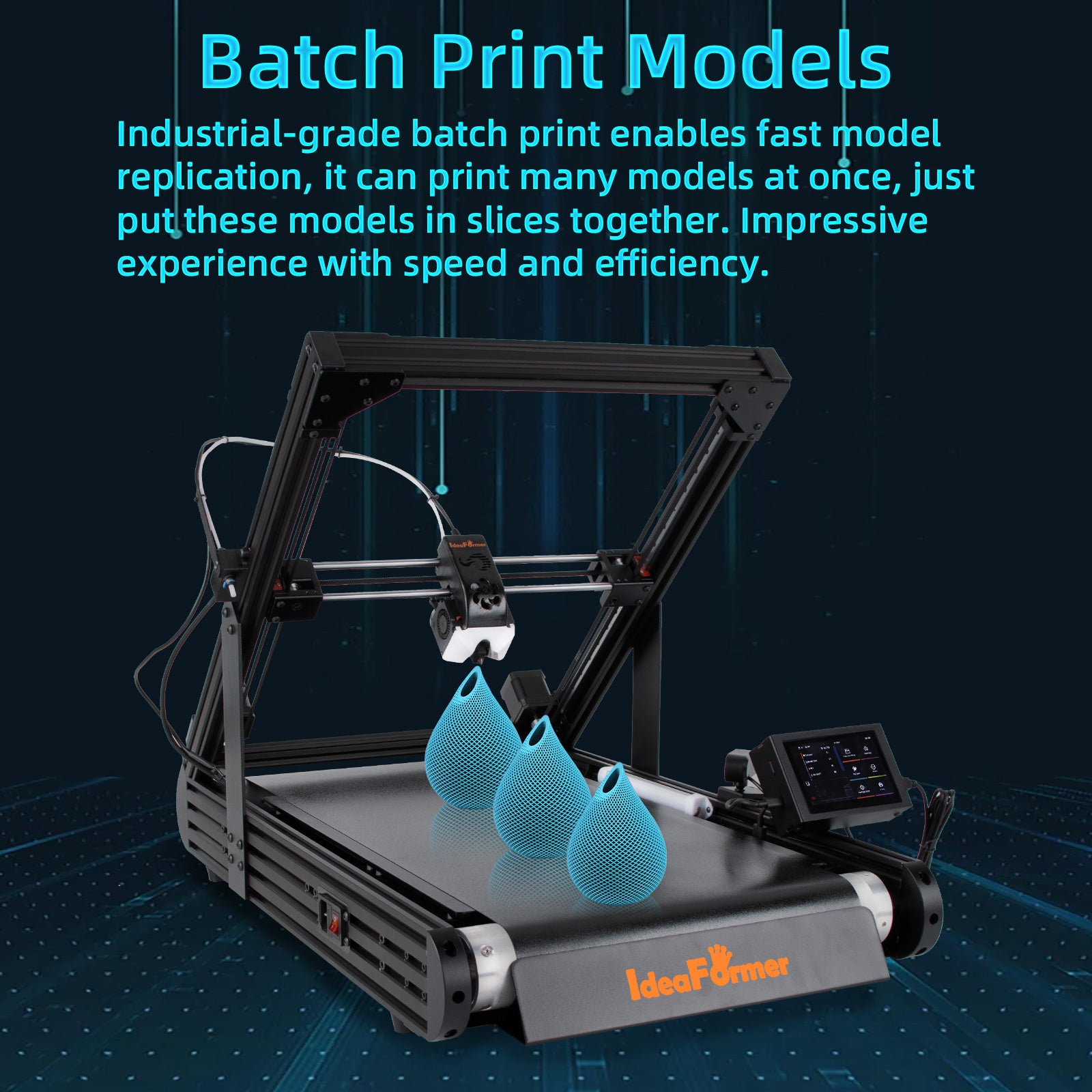 IdeaFormer IR3 V2 Limited Refurbished，Infinite Z-Axis Steel Conveyor Belt 3D Printer，Shipping to US Addresses only