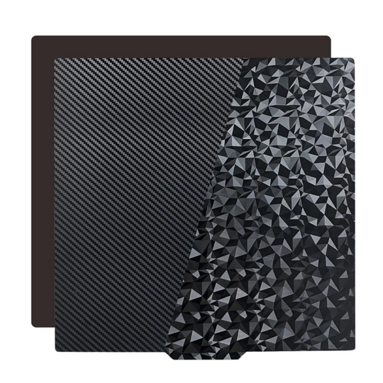 IdeaFormer ダイヤモンドPEO+カーボンファイバーPETスプリングスチールビルドプレート（マグネットプレート付き）370x377mm Creality Ender 5 Plus用