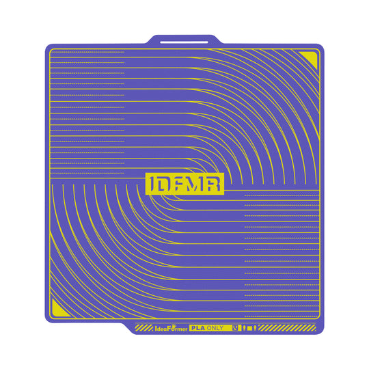 IdeaFormer 升级版纹理 PEI 冷打印板，适用于 Bambu Lab P1P/P1S/X1C/X1/X1E/A1，258*258mm 双面紫色低温板，适用于 Bambu Lab 系列打印机