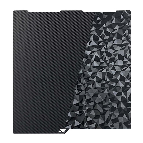 IdeaFormer Diamond PEO+Carbon Fiber PET Spring Steel Build Plate, 256×268mm for Anycubic Kobra 3/Kobra 3 V2/Kobra 3 Combo