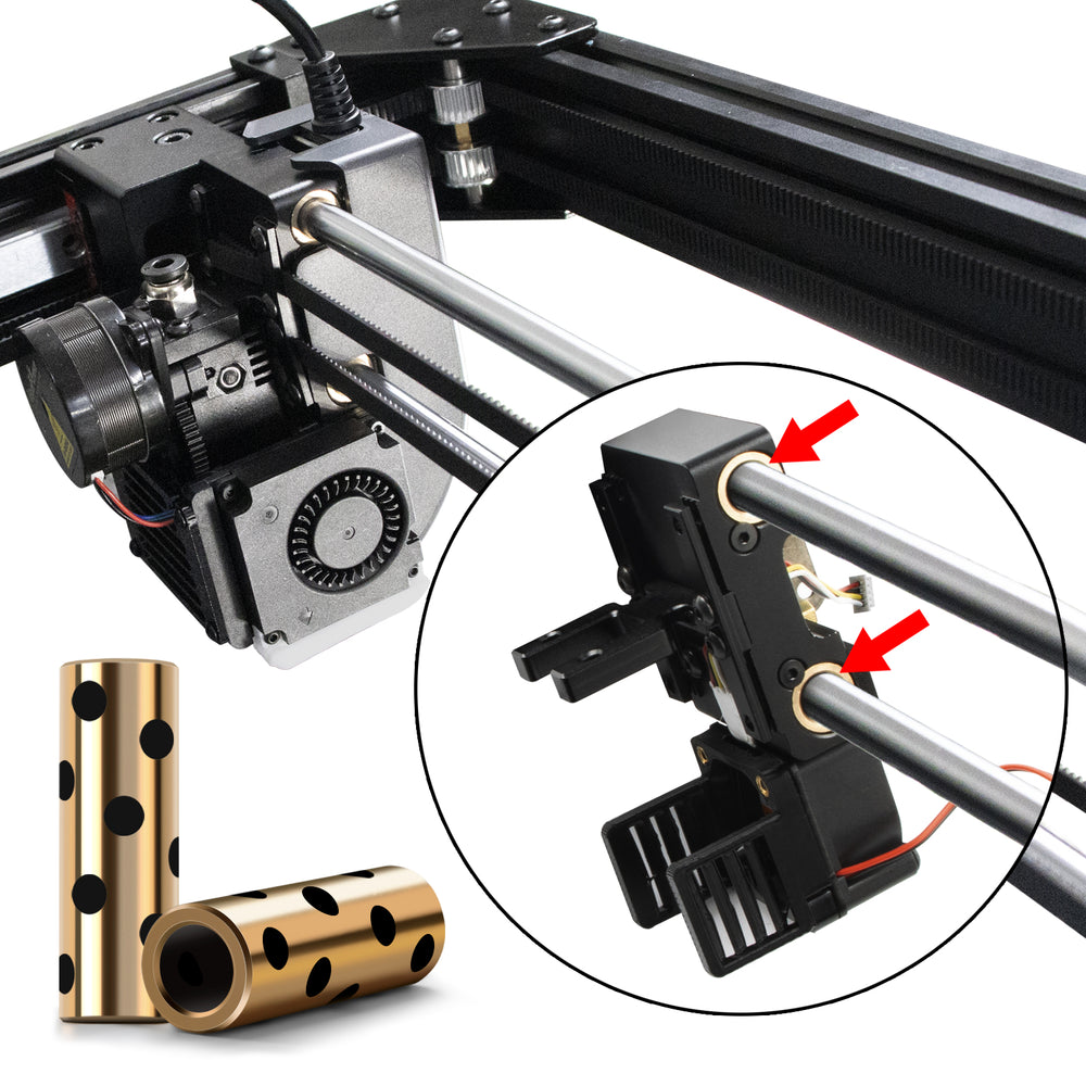 IdeaFormer IR3 V2 グラファイト銅ブッシュ2個 + スムースロッド2個