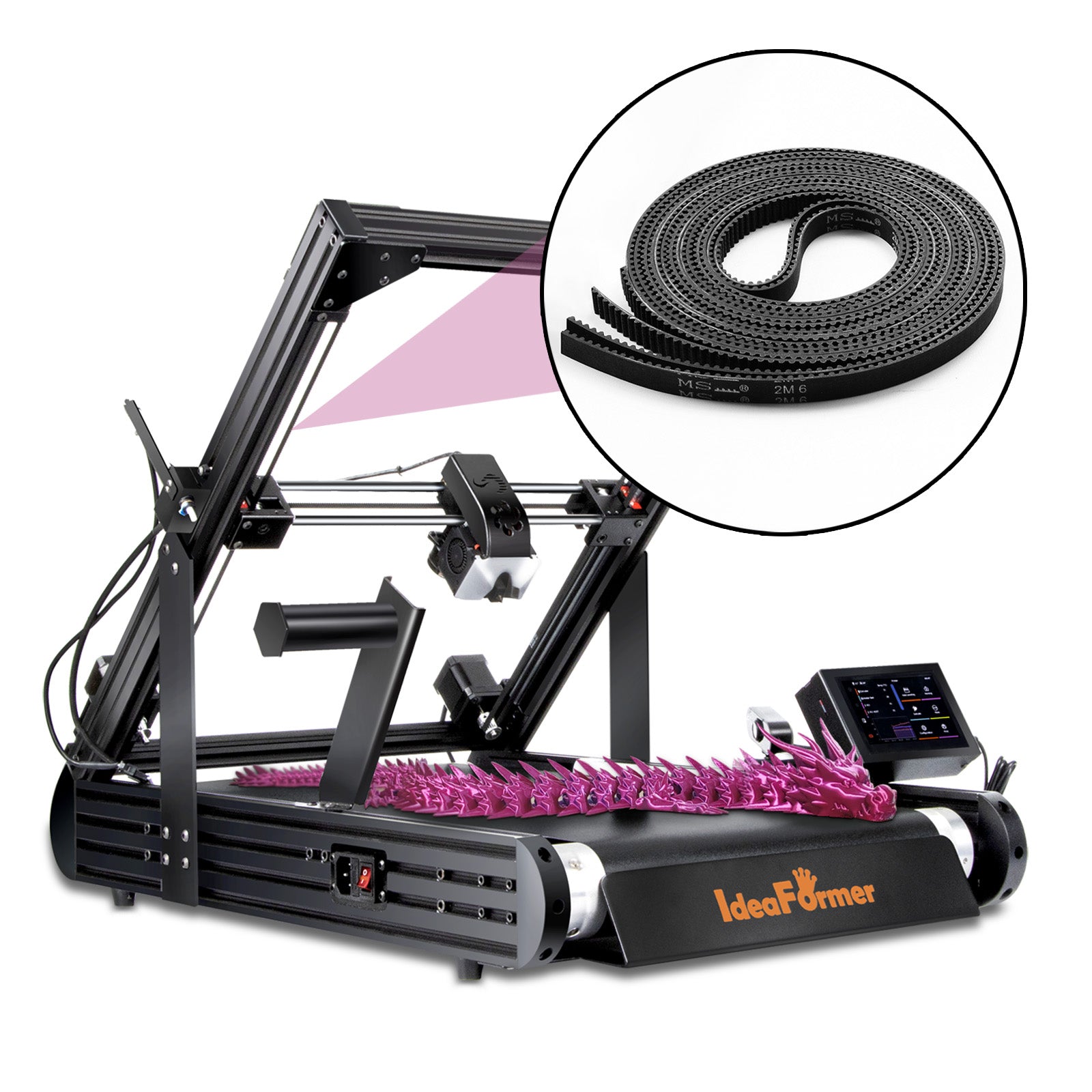 IdeaFormer 2Pcs IR3 V2 Printer Timing Belt 6×1700mm, IR3V2 OEM Timing Belt