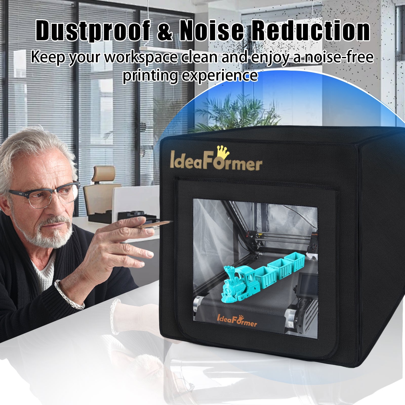 IdeaFormer 官方 IR3 V2 3D 打印机外壳，适用于 IR3 V2 3D 打印机的优质防火防尘帐篷恒温保护罩