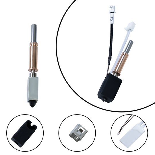 升级 Kobra 3 Combo 陶瓷热端，24W 60W 挤出机打印头套件，带加热器块加热筒热敏电阻硬化钢喷嘴，适用于 Anycubic Kobra 3 3D 打印机
