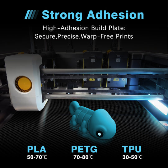 IdeaFormer ダイヤモンドPEO+カーボンファイバーPETスプリングスチールビルドプレート、276×293mm、Snapmaker U1用、プリントサイズ270×270mm