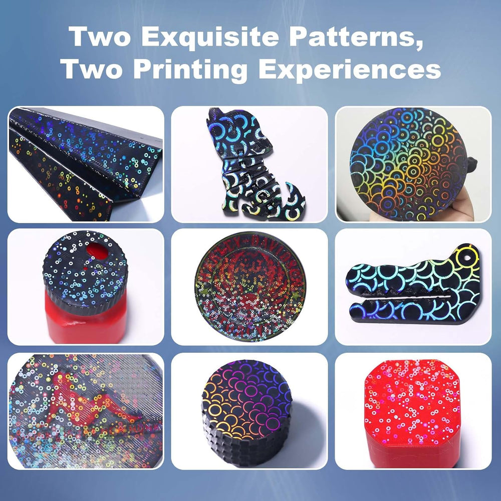 Rainbow Circles+万花筒 PEK 打印板适用于 Creality K1/K1C/K1 SE/Ender 3 S1/Pro/Ender 3 V3 SE/Ender 3 V3 KE/Ender 5 S1，PEK 打印床 235x235mm 适用于 K1/K1C/K1 SE/Ender 3 V3 SE/KE
