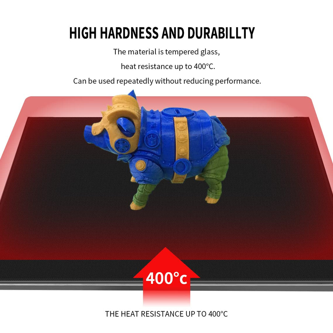 220*220mm/235*235mm/310*310mm 3D打印机升级钢化玻璃平台3D打印床，带4个夹子