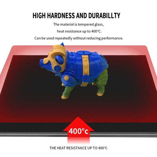 220*220mm/235*235mm/310*310mm 3D打印机升级钢化玻璃平台3D打印床，带4个夹子
