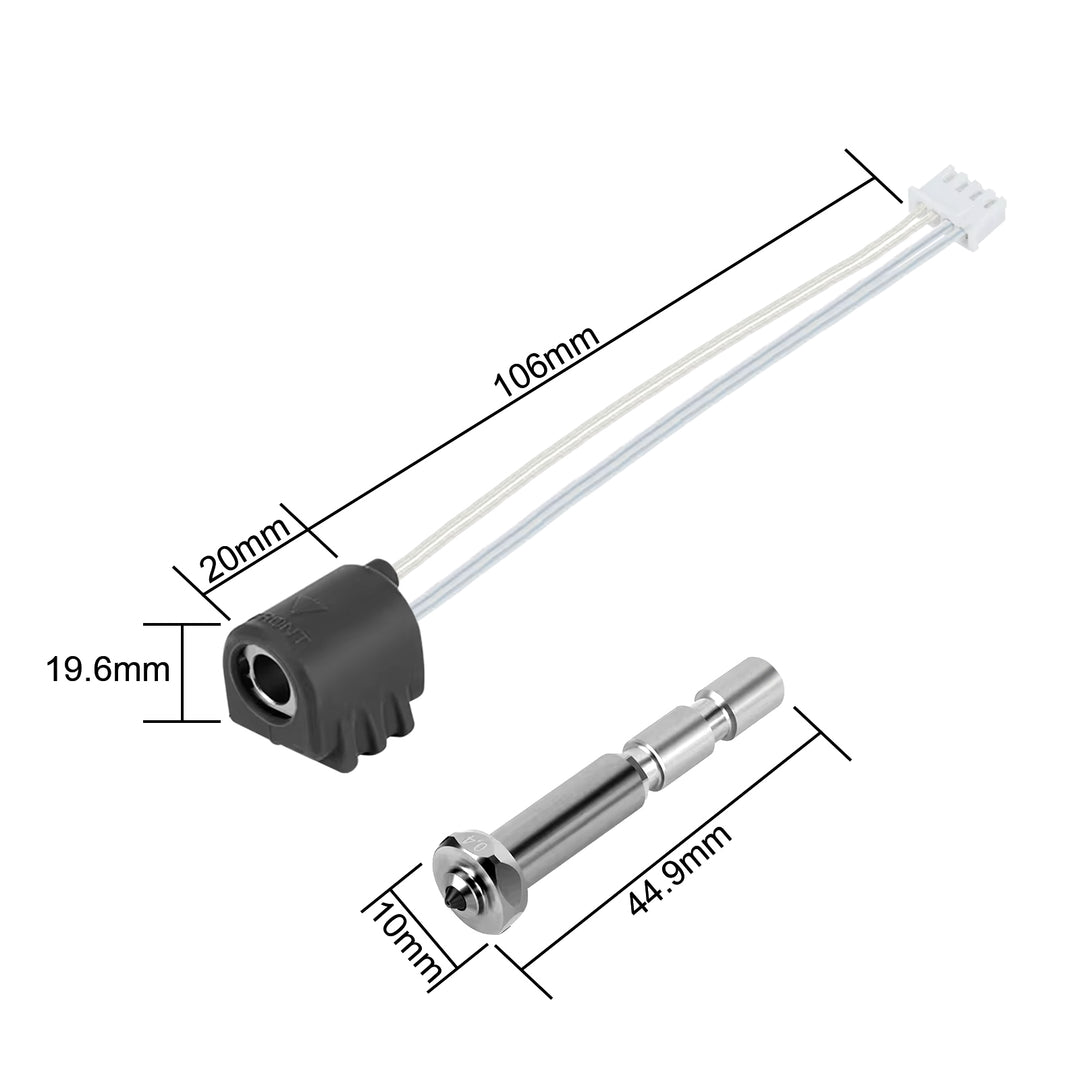 IdeaFormer 陶瓷热端适用于 Anycubic Kobra3 Max，配备 24V 80W 陶瓷加热元件，0.4mm 集成喷嘴，适用于 K3 Max 系列打印机