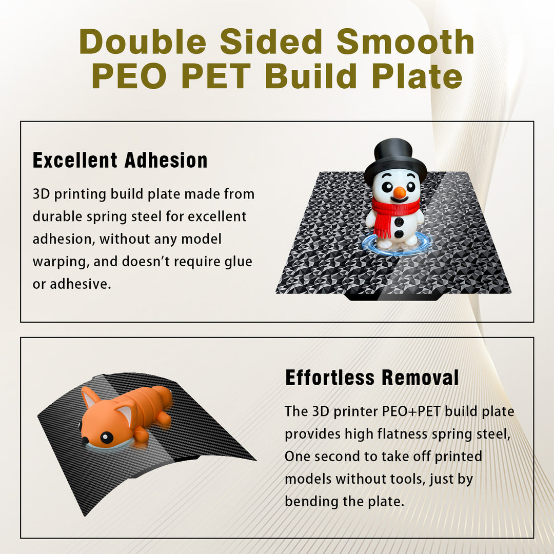 IdeaFormer Diamond PEO+Carbon Fiber PET Spring Steel Build Plate, 280×280mm for QIDI Q2 3D Printer