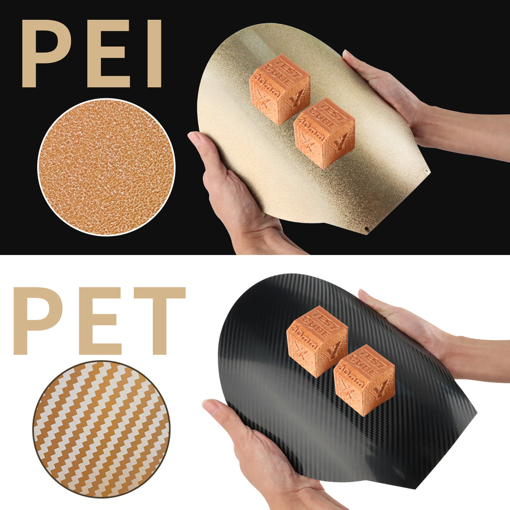 Ender 3 专用圆形碳纤维 PET+纹理 PEI 弹簧钢板