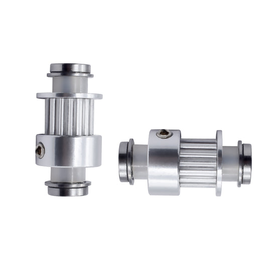 IdeaFormer 2 件 MK7 MK8 同步带轮铝制 16 齿适用于 3D 打印机零件 MK 挤出机复制器左 Y 轴同步轮套件