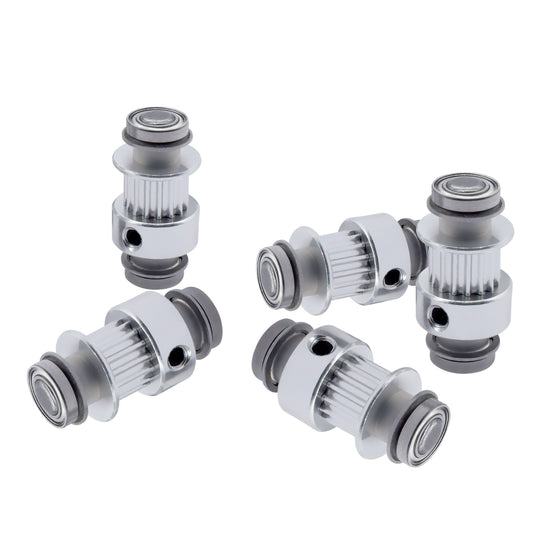 IdeaFormer 2 件 MK7 MK8 同步带轮铝制 16 齿适用于 3D 打印机零件 MK 挤出机复制器左 Y 轴同步轮套件
