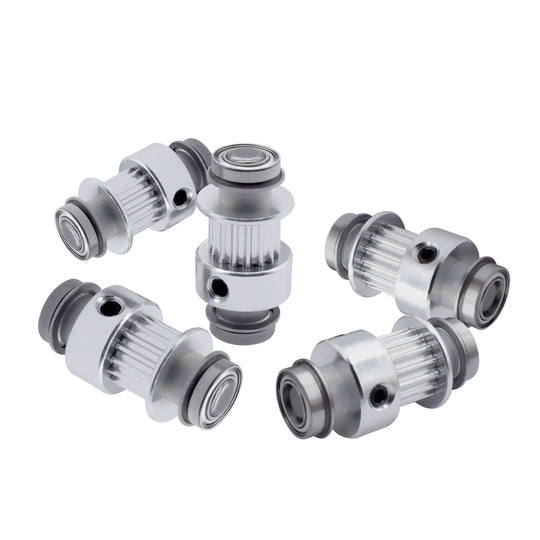 IdeaFormer 2 件 MK7 MK8 同步带轮铝制 16 齿适用于 3D 打印机零件 MK 挤出机复制器左 Y 轴同步轮套件