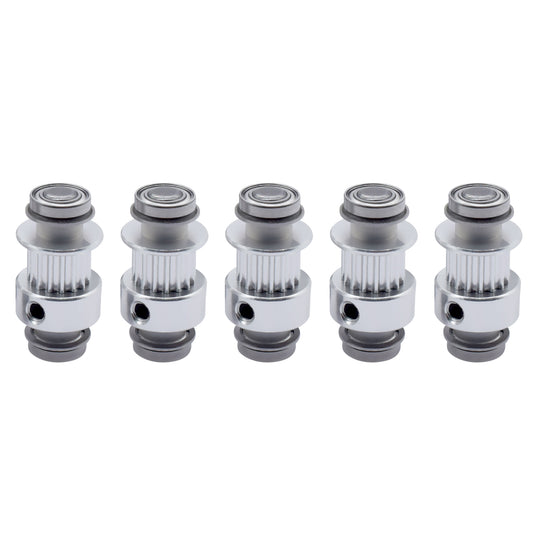 IdeaFormer 2 件 MK7 MK8 同步带轮铝制 16 齿适用于 3D 打印机零件 MK 挤出机复制器左 Y 轴同步轮套件