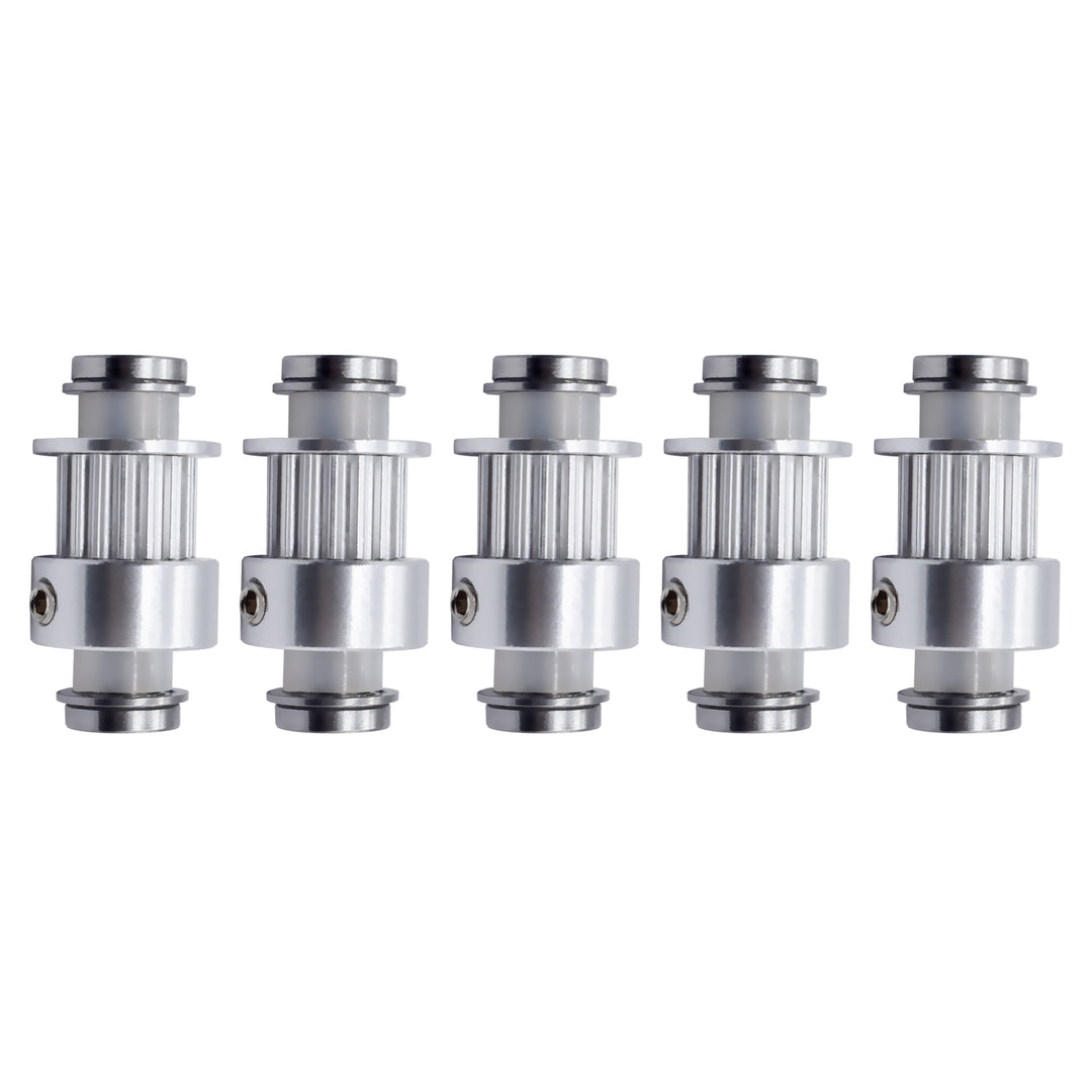 IdeaFormer 2 件 MK7 MK8 同步带轮铝制 16 齿适用于 3D 打印机零件 MK 挤出机复制器左 Y 轴同步轮套件