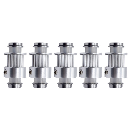 IdeaFormer 2 件 MK7 MK8 同步带轮铝制 16 齿适用于 3D 打印机零件 MK 挤出机复制器左 Y 轴同步轮套件