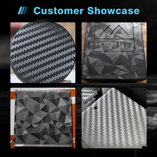 IdeaFormer ダイヤモンドPEO+カーボンファイバーPETスプリングスチールビルドプレート、276×293mm、Snapmaker U1用、プリントサイズ270×270mm