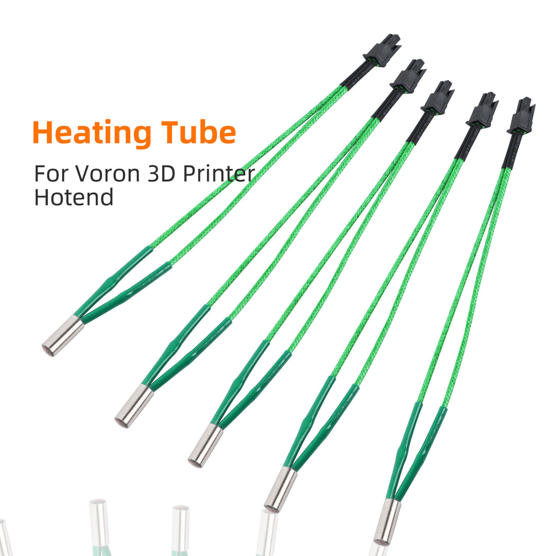 IdeaFormer 2PCS 升级版 6x15MM 24V 65W V6 热端高温加热器墨盒元件兼容 VORON V2.4 V0.1 V1.8 3D 打印机、Dragonfly BMS BMO 热端/Dragon 热端