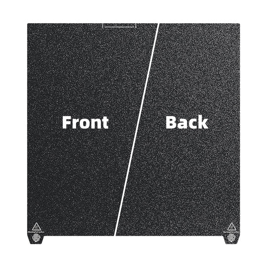 IdeaFormer Double-Sided Textured Black PEI Spring Steel Build Plate,  370×370mm For Creality K2 Plus
